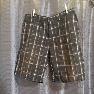 Burnside Billabong 90's-Early 2000's Plaid Shorts